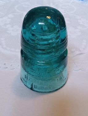 Antique Aqua Glass Insulator